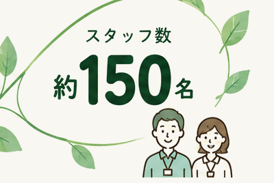 スタッフ数約150名